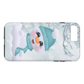 Kerstmis sneeuwman vakantie Feestelijke iPhone 8/7 Case-Mate iPhone Case (Achterkant (Horizontaal))