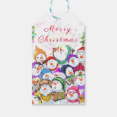 Kerstmis Sneeuwmannen Cadeautags Cadeaulabel (Achterkant)