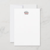 Kerstmis Sneeuwmannen en gekoesterde herinneringen Bedankkaart (Achterkant)