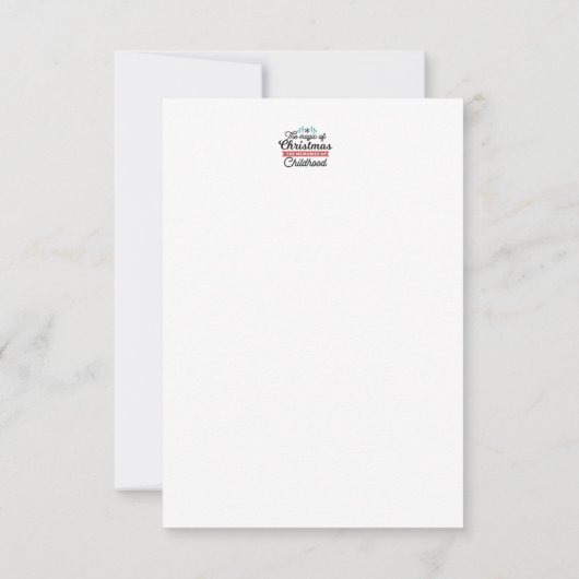 Kerstmis Sneeuwmannen en gekoesterde herinneringen Bedankkaart (Achterkant)