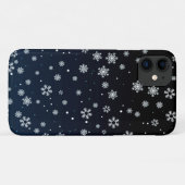 Kerstmis: Sneeuwpatroon Case-Mate iPhone Case (Achterkant (horizontaal))