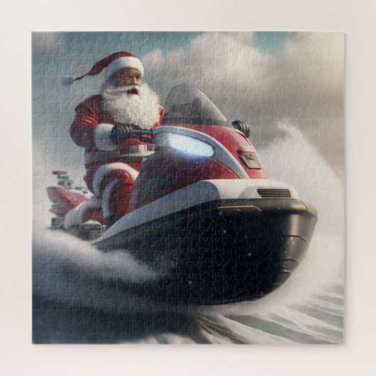 KERSTMIS SNEEUWSCOOTER PUZZEL (Verticaal)