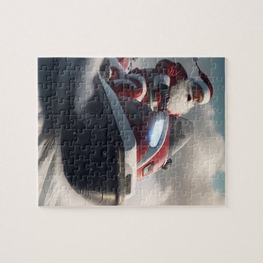 KERSTMIS SNEEUWSCOOTER PUZZEL LEGPUZZEL (Horizontaal)