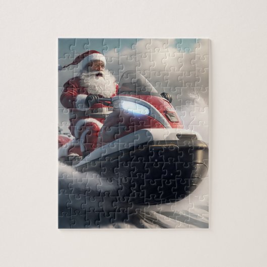 KERSTMIS SNEEUWSCOOTER PUZZEL LEGPUZZEL (Verticaal)