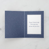 Kerstmis Sneeuwuil in sneeuwvlokken Feestdagen Kaart (Binnen)