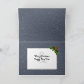 Kerstmis Sneeuwuilen Feestdagen Kaart (Binnen)