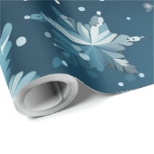 Kerstmis Sneeuwvlok Cadeaupapier (Rol Hoek)