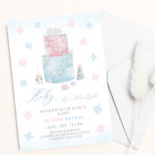 Kerstmis Sneeuwvlok Cake Winter Geslacht onthullen Kaart