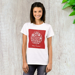 Kerstmis Sneeuwvlok Dames T-Shirt