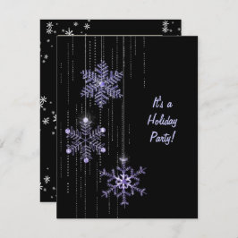 Kerstmis Sneeuwvlok en Diamant feest Kaart