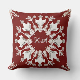 Kerstmis Sneeuwvlok Ontwerp Kussen
