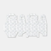 Kerstmis sneeuwvlok patroon gevel gunst doos bedankdoosjes (Uitgevouwen)