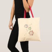 Kerstmis sneeuwvlok sterren tote bag (Voorkant (product))