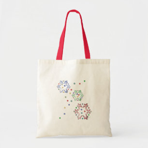 Kerstmis sneeuwvlok sterren tote bag