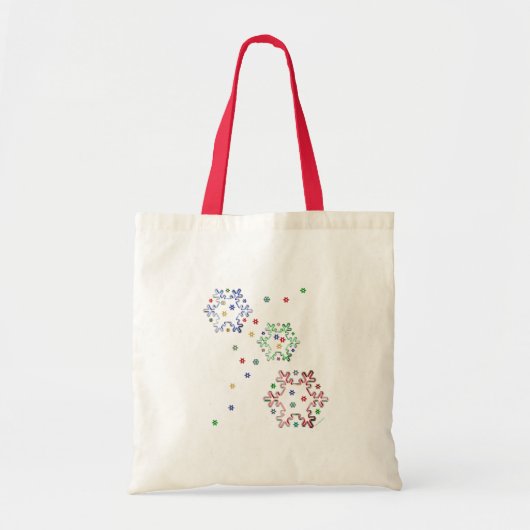 Kerstmis sneeuwvlok sterren tote bag (Voorkant)