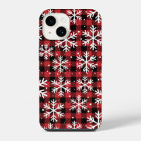 Kerstmis Sneeuwvlokken Buffel Plaid Patroon