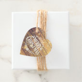 Kerstmis Sneeuwvlokken Landelijk Hout Bedankjes Labels (In situ)