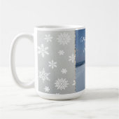 Kerstmis Sneeuwvlokken Monogram Mok (Links)