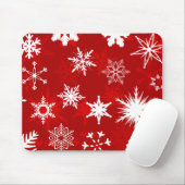 Kerstmis sneeuwvlokken mousepad muismat (Met muis)