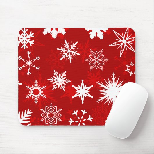 Kerstmis sneeuwvlokken mousepad muismat (Met muis)