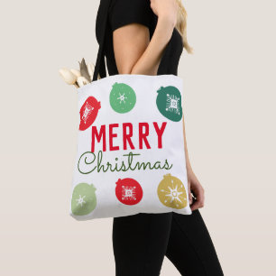 Kerstmis Sneeuwvlokken Ornament Boodschappentas Tote Bag