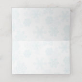 Kerstmis Sneeuwvlokken Poinsettia Bruiloft Tafelnu Plaatskaartje