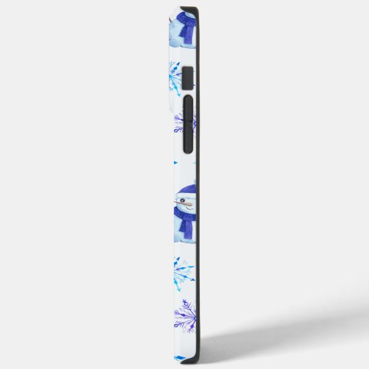 Kerstmis Sneeuwvlokken, sneeuwpoppen en pinguïns Case-Mate iPhone Case (Achterkant / Links)