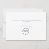 Kerstmis Sneeuwvlokken Zakelijk Logo Feestdagenkaart (Achterkant)