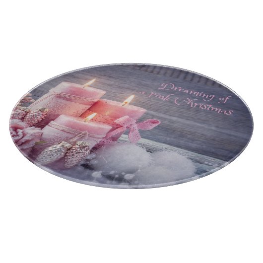 Kerstmis Snijplank, Roze Kerstmis Snijplank (Hoek)