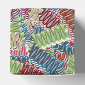 Kerstmis, Snoep-FAVOR BOX,Sq Bedankdoosjes (Bovenkant)