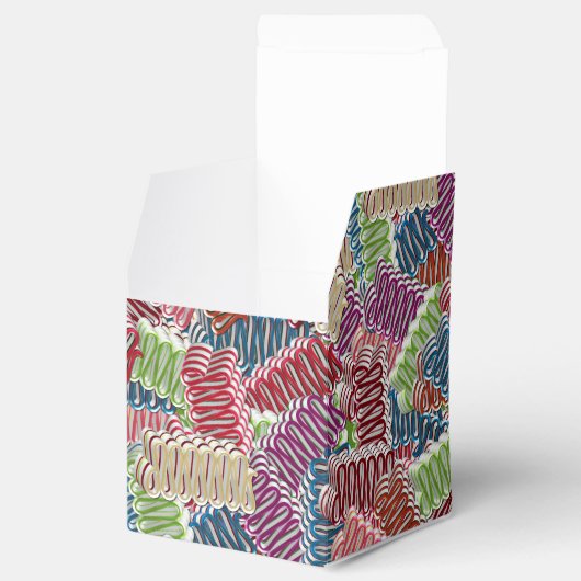 Kerstmis, Snoep-FAVOR BOX,Sq Bedankdoosjes (Geopend)