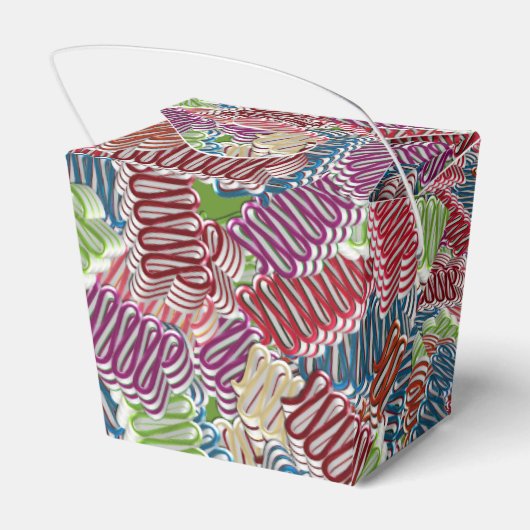 Kerstmis Snoep-FAVOR BOX, Stijl weghalen Bedankdoosjes (Achterkant)