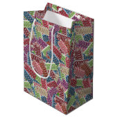Kerstmis Snoep-GIFT BAG M Medium Cadeauzakje (Voorkant Gekanteld)