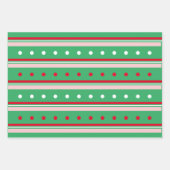 Kerstmis Snoep Mittens roze roze roze patroon Inpakpapier Vel (Voorkant 3)