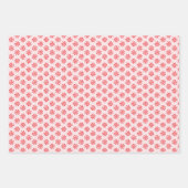 Kerstmis Snoep Mittens roze roze roze patroon Inpakpapier Vel (Voorkant 2)