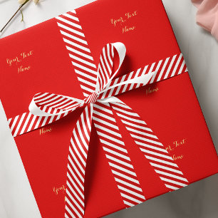 Kerstmis Snoep Rood witte strepen Kassy Gift Wrap Satijnen Lint