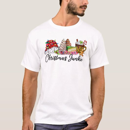Kerstmis, Snoep, warme cacaojute T-shirt (Voorkant)