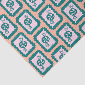 Kerstmis snoepgoed Cute helder vakantiedesign Tissuepapier (Detail)