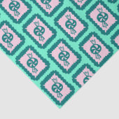 Kerstmis snoepgoed Cute helder vakantiedesign Tissuepapier (Detail)