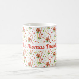 Kerstmis Snoepjes Patroon persoonlijke koffie-Mok Koffiemok
