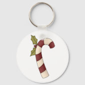 Kerstmis Snoepriet met Hulst Sleutelhanger (Achterkant)