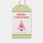 Kerstmis Snoepstripes op Maat Cadeaulabel (Voorkant)