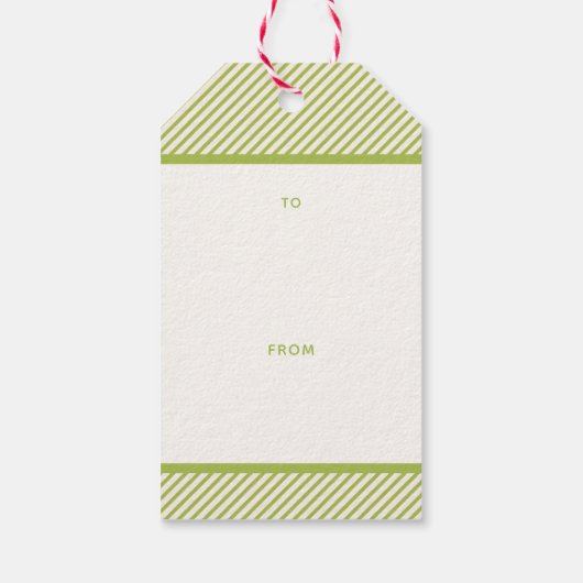 Kerstmis Snoepstripes op Maat Cadeaulabel (Achterkant)