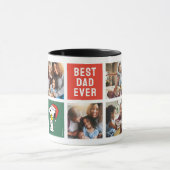 Kerstmis Snoopy & Woodstock | Beste pap - Collage Mok (Midden)