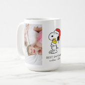 Kerstmis Snoopy & Woodstock | Beste pap - Foto Koffiemok (Voorkant links)