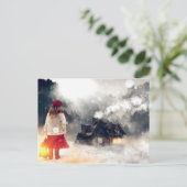 Kerstmis: Snow House Briefkaart (Staand voorkant)