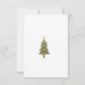 Kerstmis Snowan verjaardagsfeestje Bedankkaart (Achterkant)