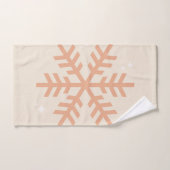Kerstmis Snowflake Beige Bad Handdoek (Handdoek)