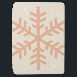 Kerstmis Snowflake Beige iPad Air Cover<br><div class="desc">Kerstillustratie - Snowflake - Neutral Beige / Earth Tones Holiday Kerstdruk.</div>