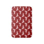 Kerstmis Snowflake Dachshunds Red Badmat (Voorkant Verticaal)
